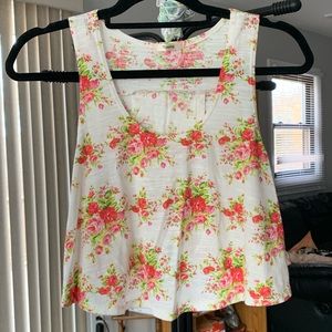 floral crop top